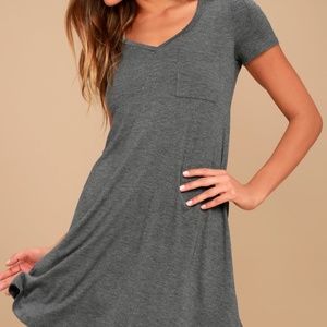 Grey T-Shirt Dress